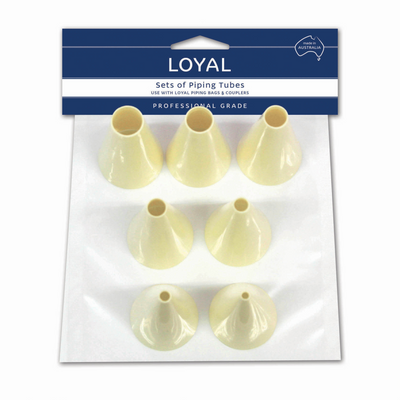 Pastry Tube Round Plastic Set (7pc)
