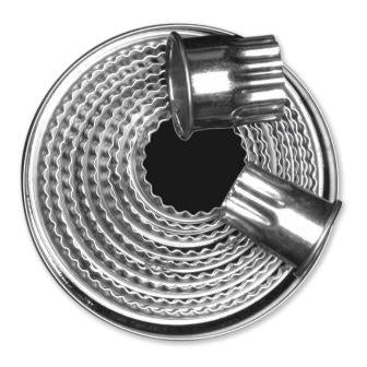 Tin Plate Scalloped Round Cutter Set (11pc)