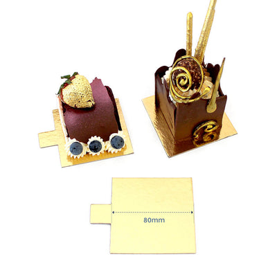 Dessert Board Square Gold (80mm)