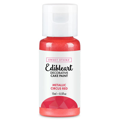 Circus Red Metallic Edibleart Paint 15ml
