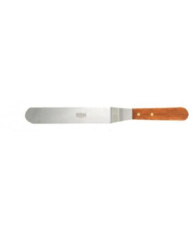 Spatula Angled Wooden Handle 10in/25cm
