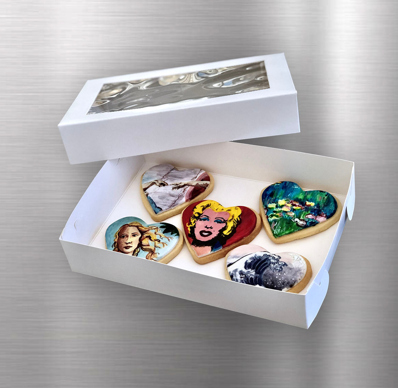 Biscuit Box with Window 2" High