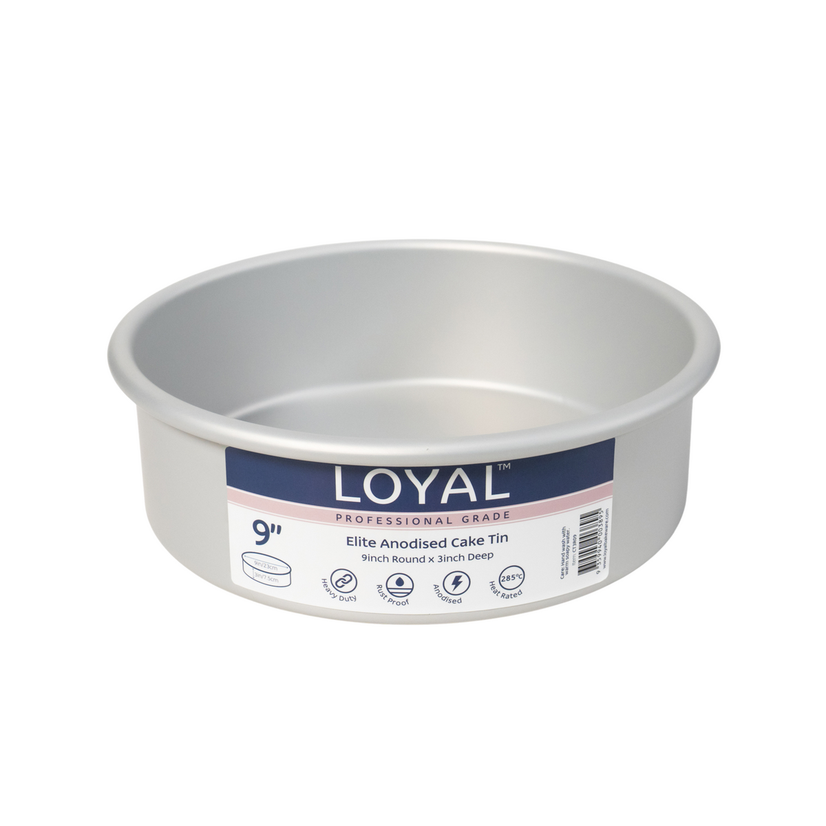 Elite Anodised Cake Tin Round 3" Deep