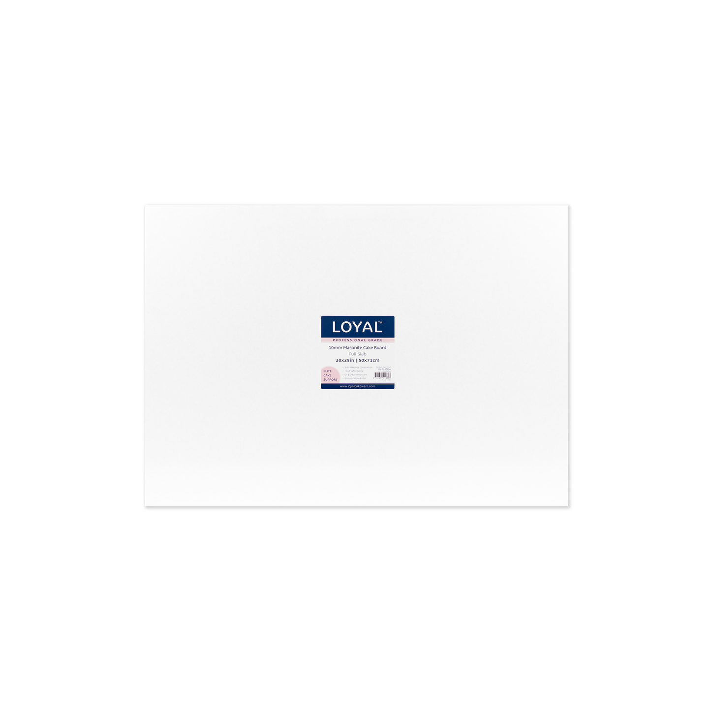 10mm Masonite White Board Full Slab (20x28")