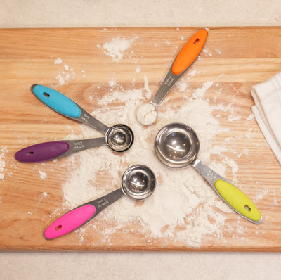 Measuring Spoon Set Silicone Handle (5pc)