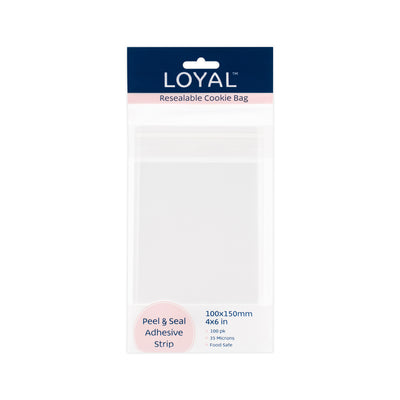 Resealable Cookie Bag 100x150mm (100pk)