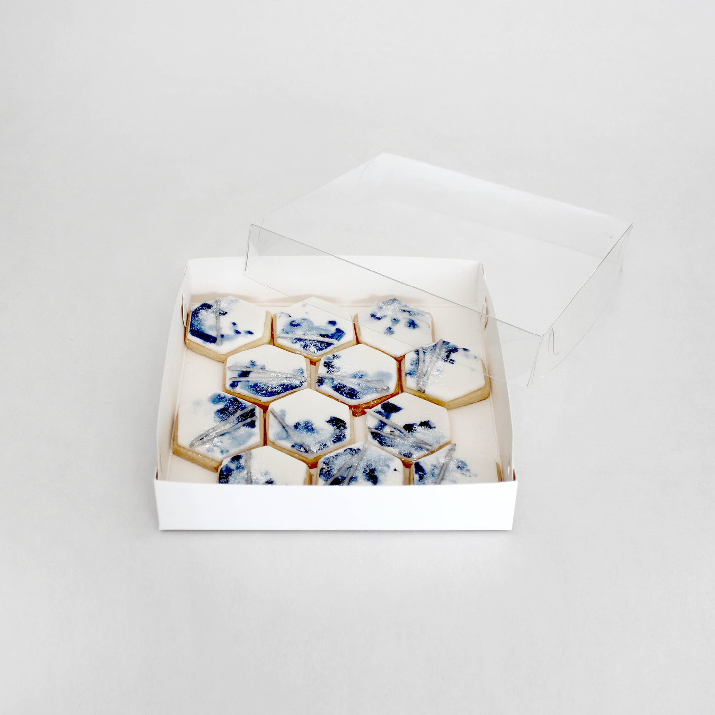 Biscuit Box Clear Lid 1" High