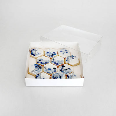 Biscuit Box Clear Lid 1" High