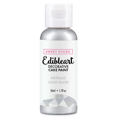 Light Silver Metallic Edibleart Paint 50ml