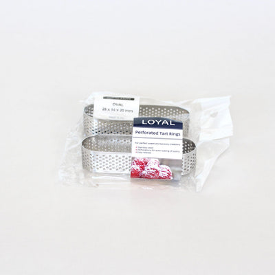 Perforated Tart Ring Oval (94x28mm)