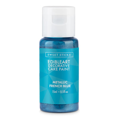 French Blue Metallic Edibleart Paint 15ml