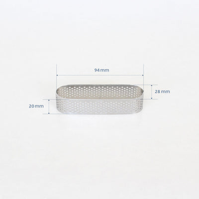 Perforated Tart Ring Oval (94x28mm)