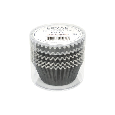 Foil Baking Cups Black