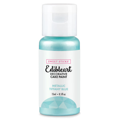 Tiffany Blue Metallic Edibleart Paint 15ml