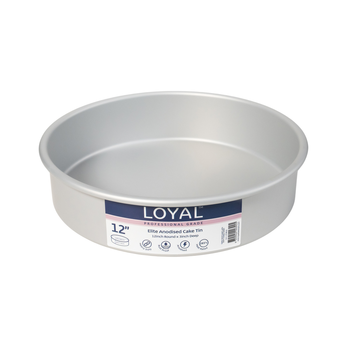 Elite Anodised Cake Tin Round 3" Deep