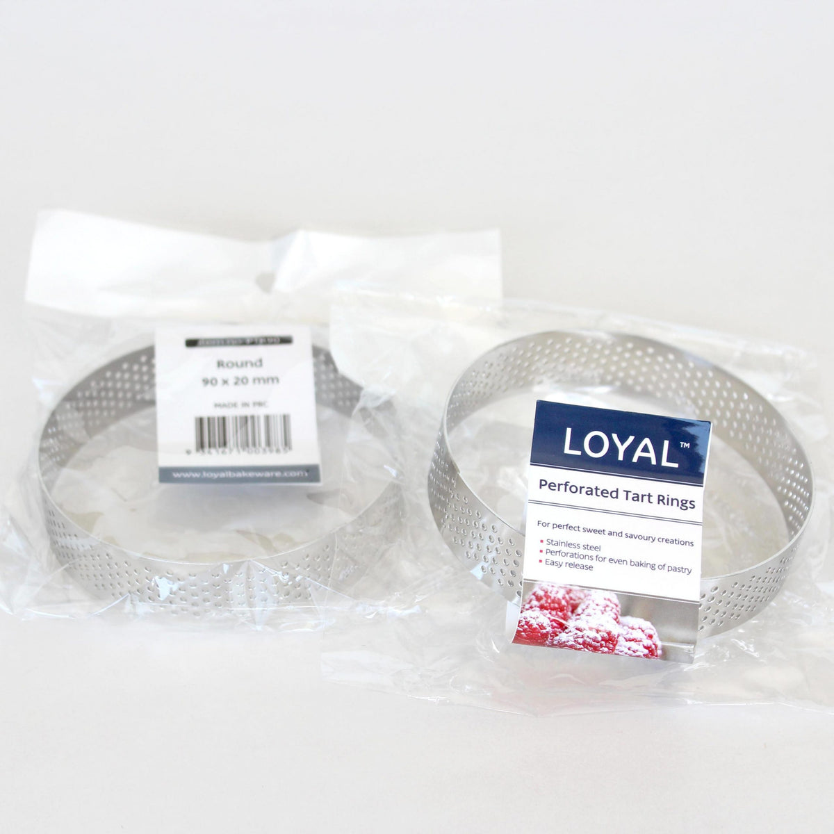 Perforated Tart Ring Round (90mm)