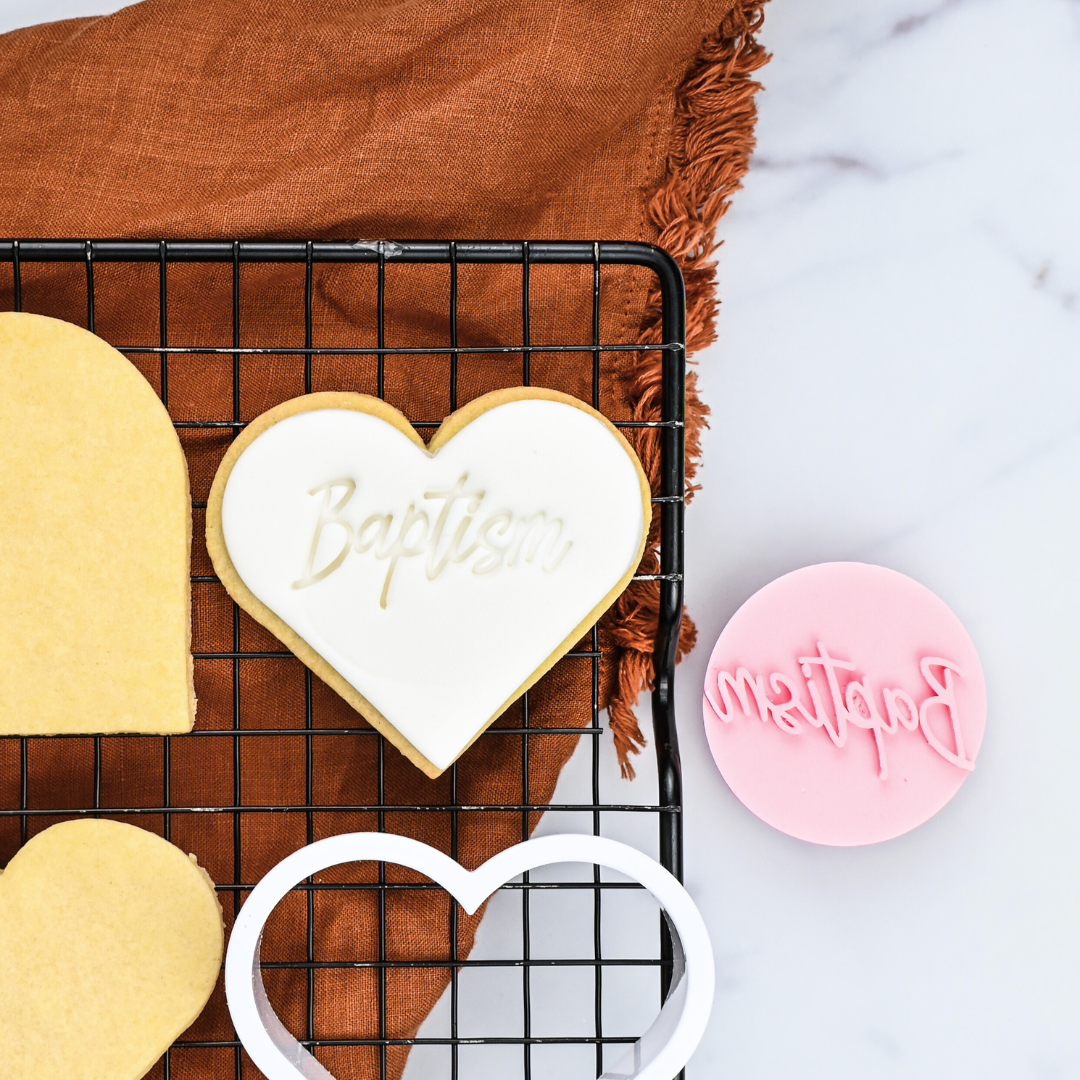 Cookie Embosser Stamp Baptism