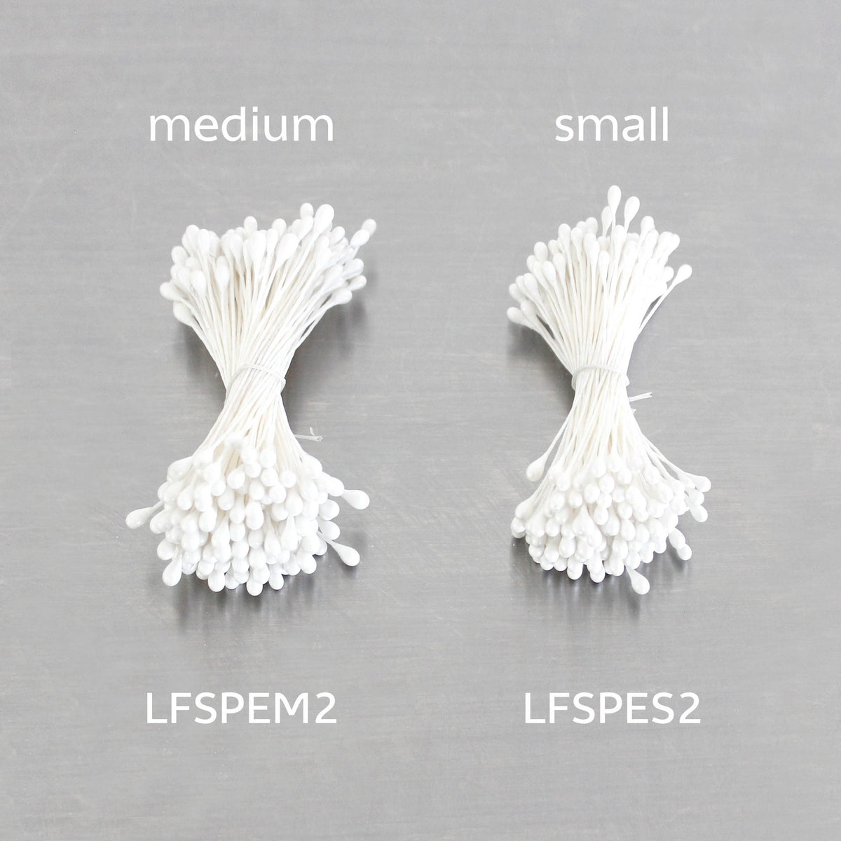 Floral Stamen Pearl White Medium (6pk)