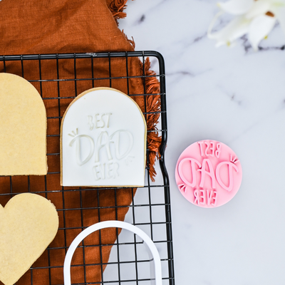 Cookie Embosser Stamp Best Dad Ever