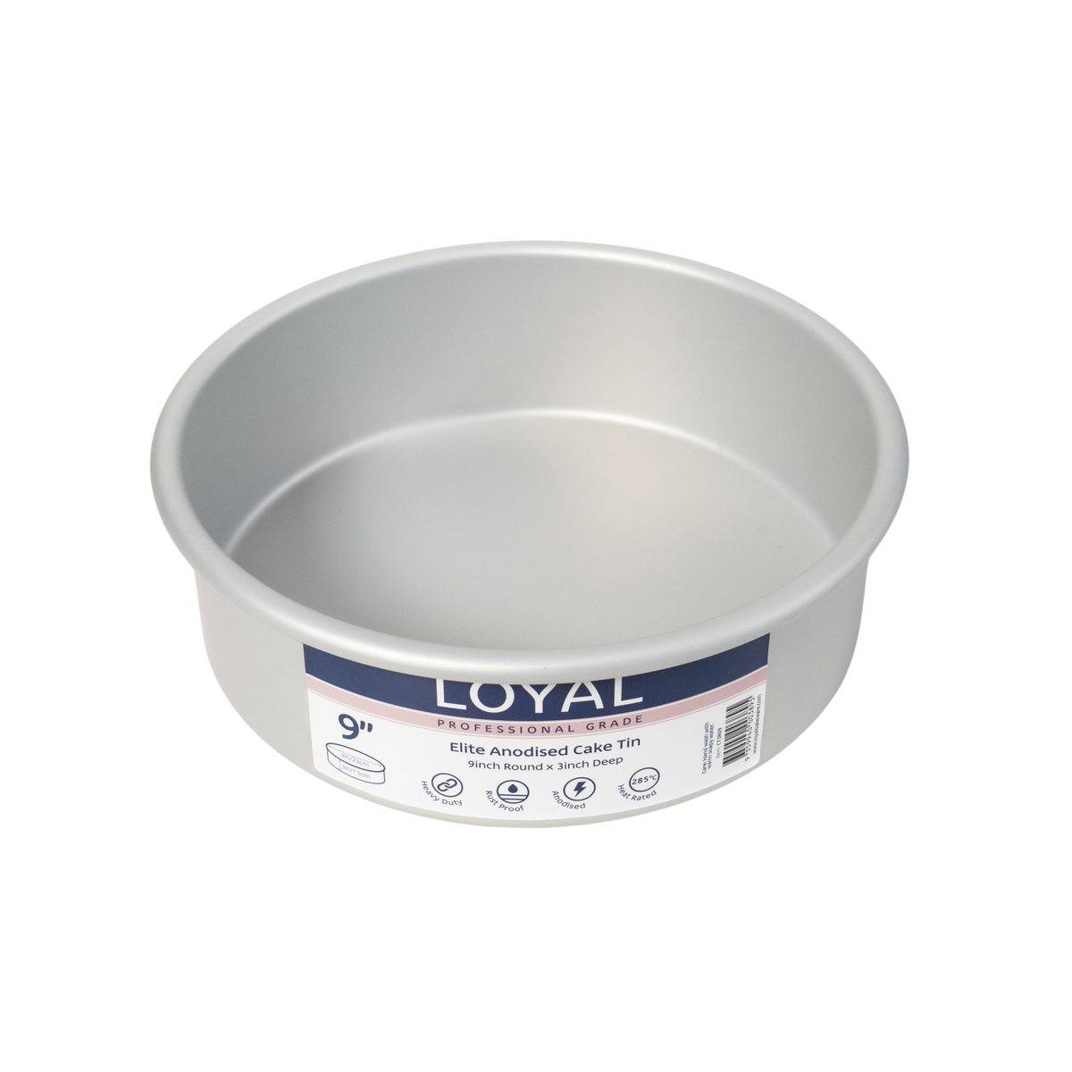 Elite Anodised Cake Tin Round 3" Deep