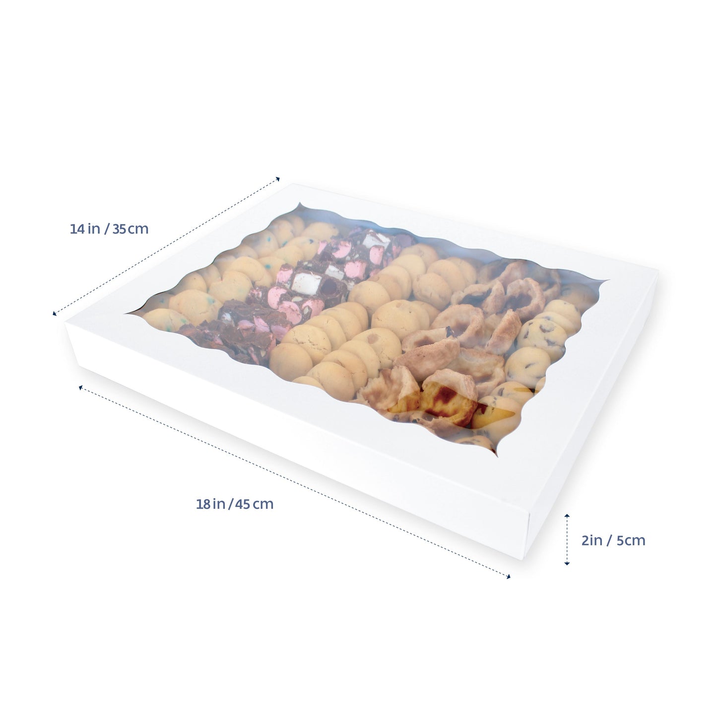 Biscuit Box with Window 2" High