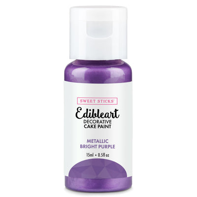 Bright Purple Metallic Edibleart Paint 15ml