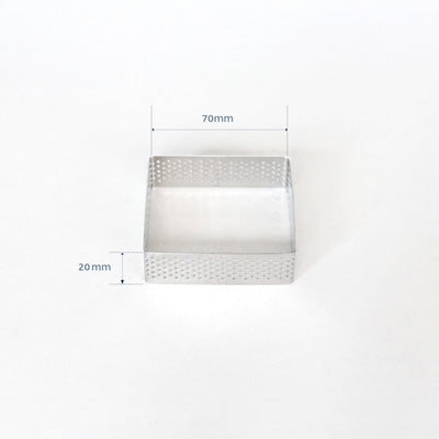 Perforated Tart Ring Square (70mm)