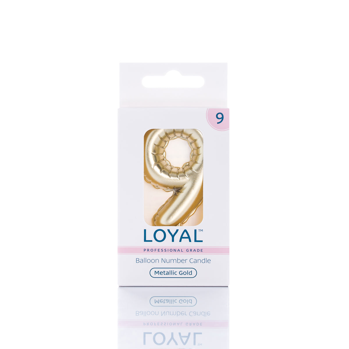 Number Candle Balloon Metallic Gold