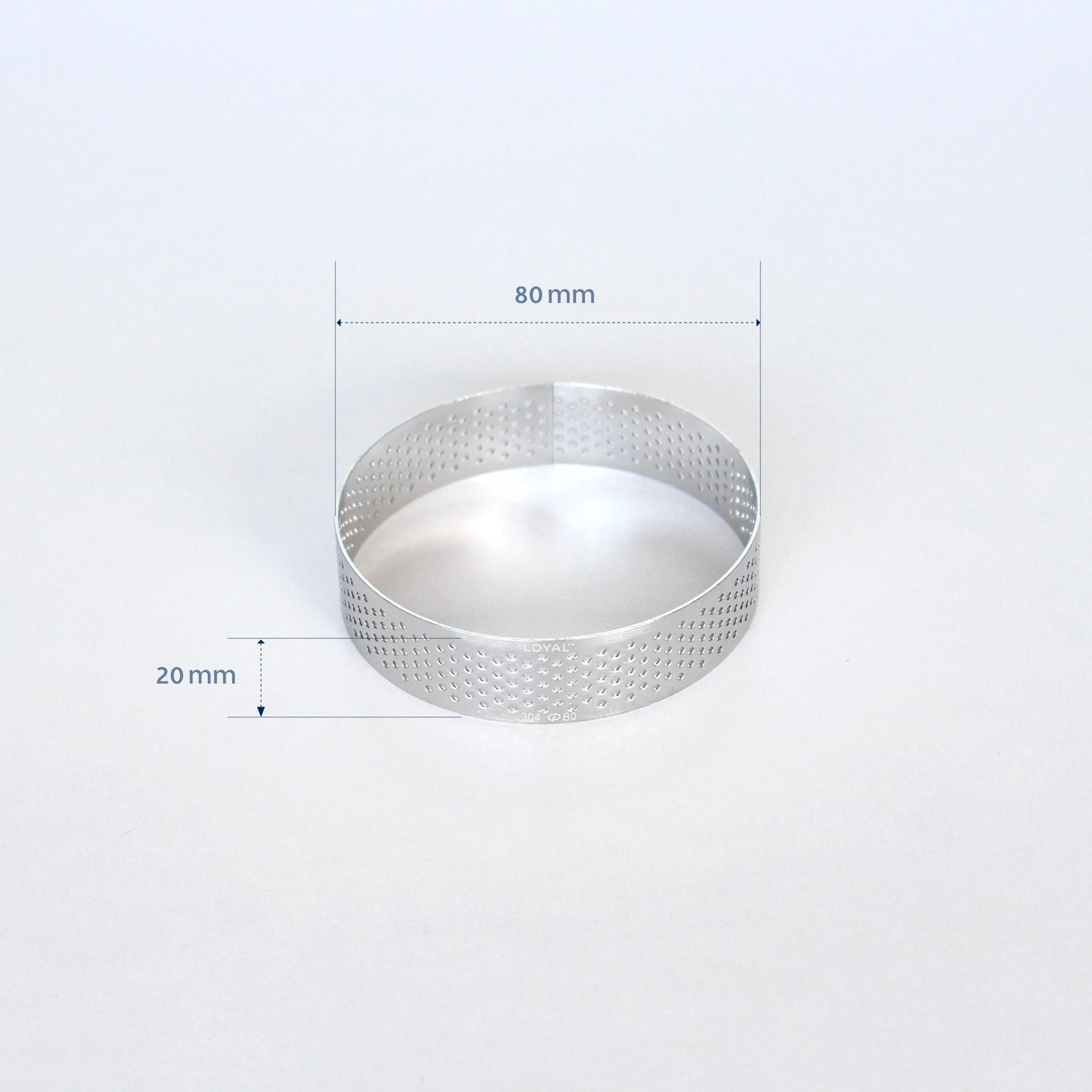 Perforated Tart Ring Round (80mm)