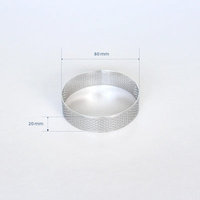 Perforated Tart Ring Round (80mm)