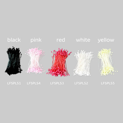 Floral Stamen White Small (6pk)