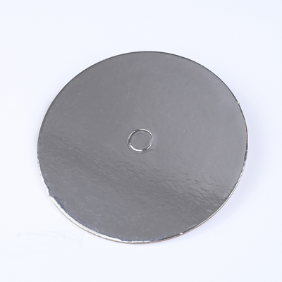 Cardboard Perforated Round Silver Cake Board
