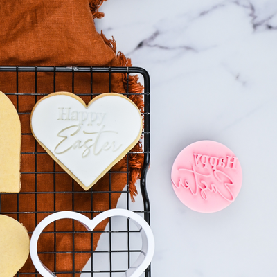 Cookie Embosser Stamp Happy Easter