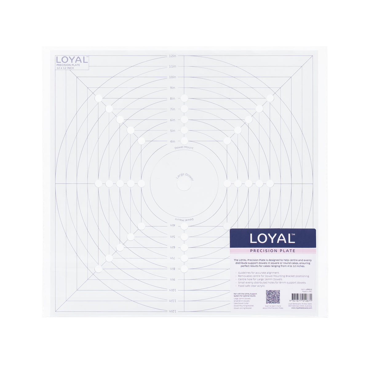 LOYAL Precision Plate 12x12"