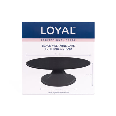 Melamine Turntable Black