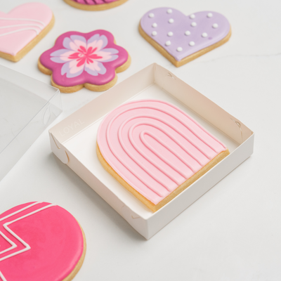 Square Cookie Box Clear Lid