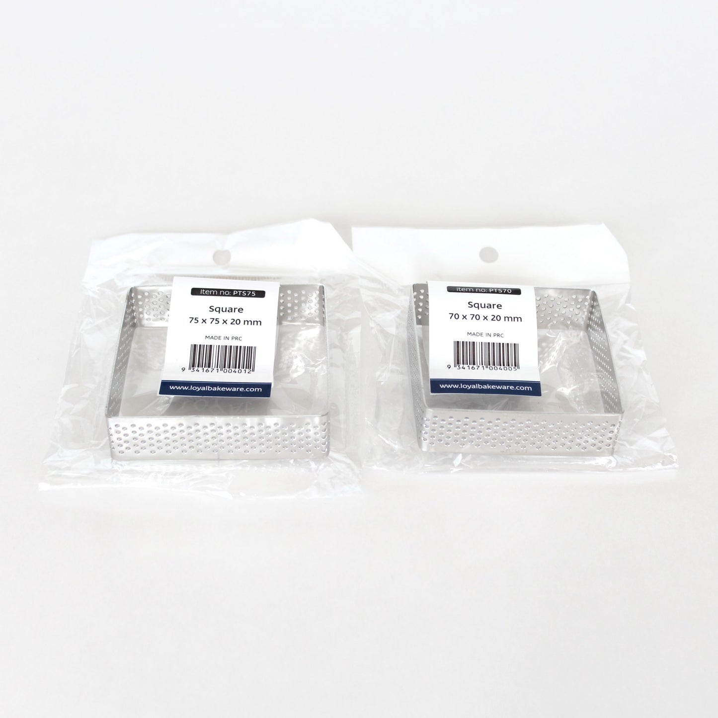 Perforated Tart Ring Square (75mm)