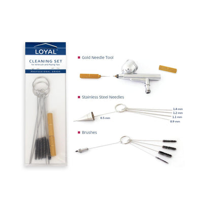 Airbrush + Piping Tip Cleaning Set