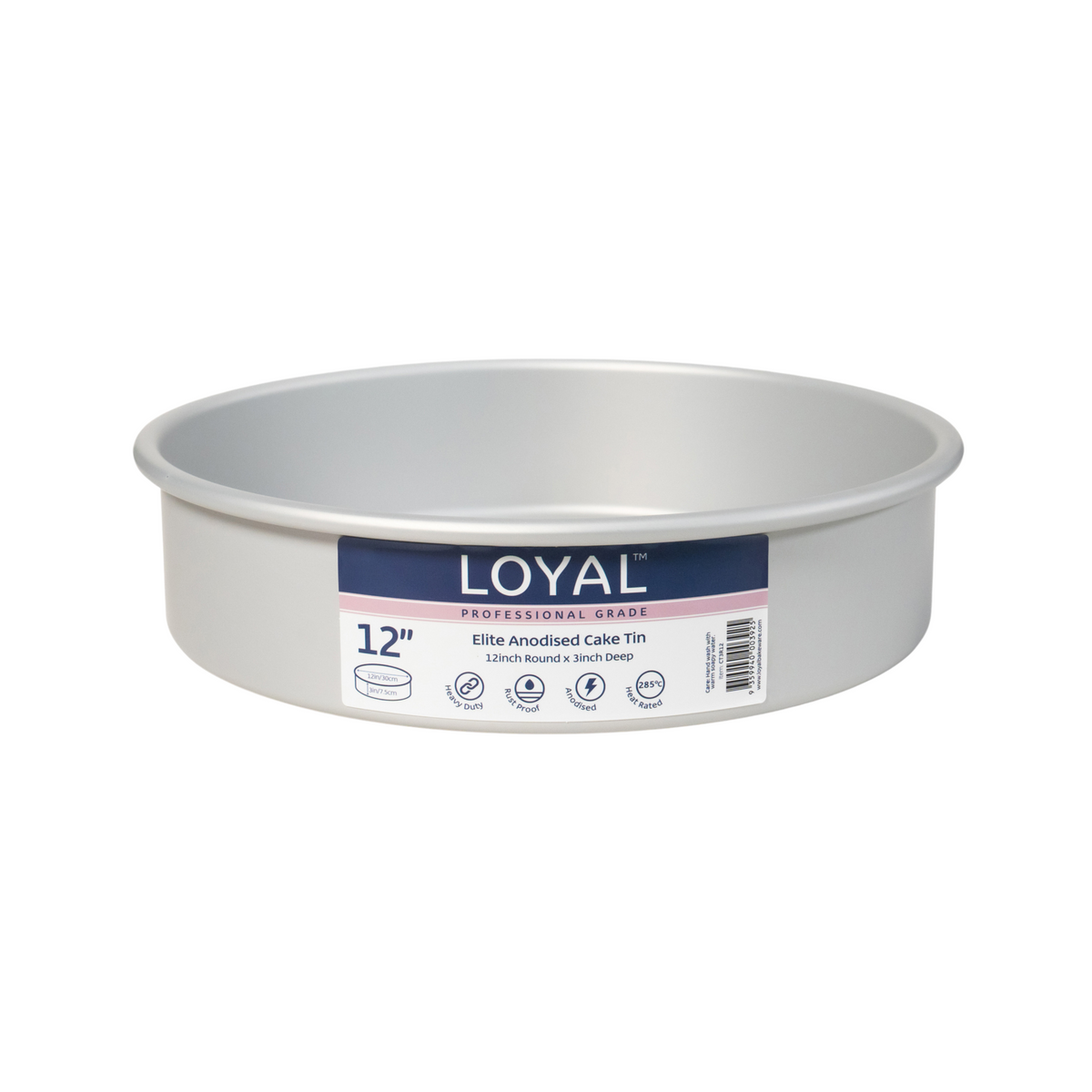 Elite Anodised Cake Tin Round 3" Deep