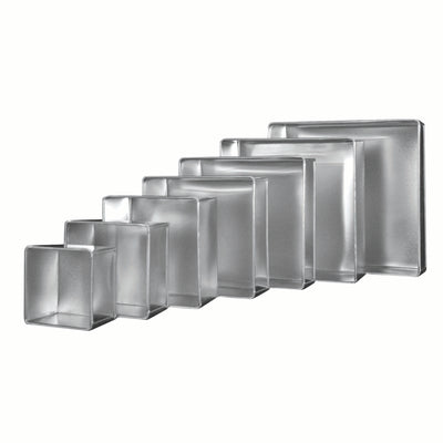 Tinplate 3in High Square Cake Tin