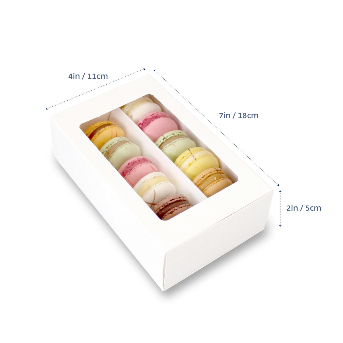 Macaron Box with Window Lid