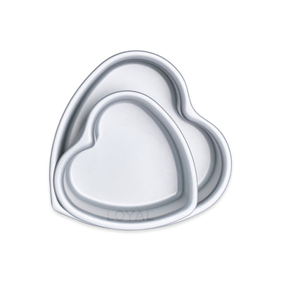 Elite Anodised Cake Tin Heart 3" Deep