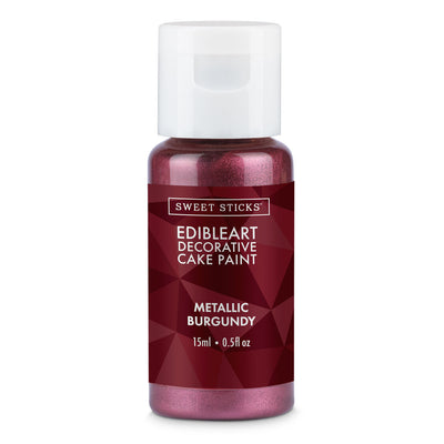 Burgundy Metallic Edibleart Paint 15ml
