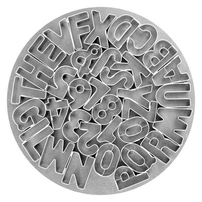 Tin Plate Alphabet + Number Cutter Set (36pc)