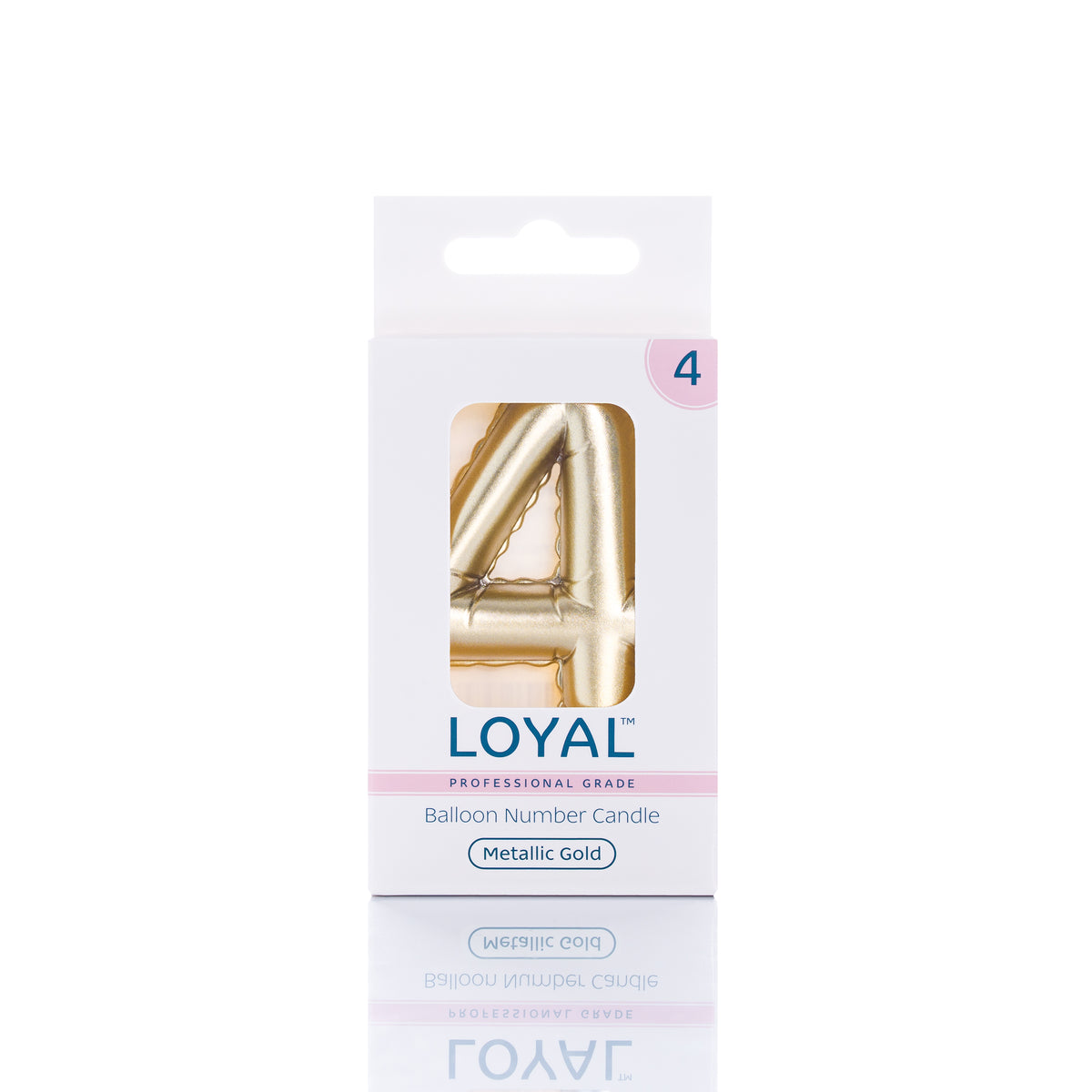 Number Candle Balloon Metallic Gold