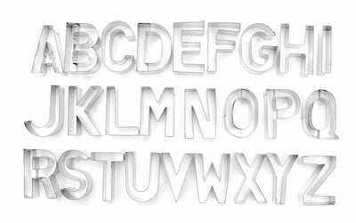 Tin Plate Medium Alphabet Cutter Set (26pc)