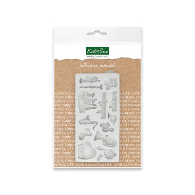Miniature Music Set Silicone Mould