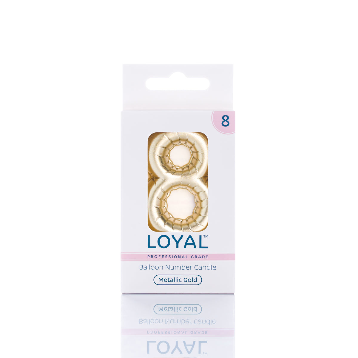 Number Candle Balloon Metallic Gold
