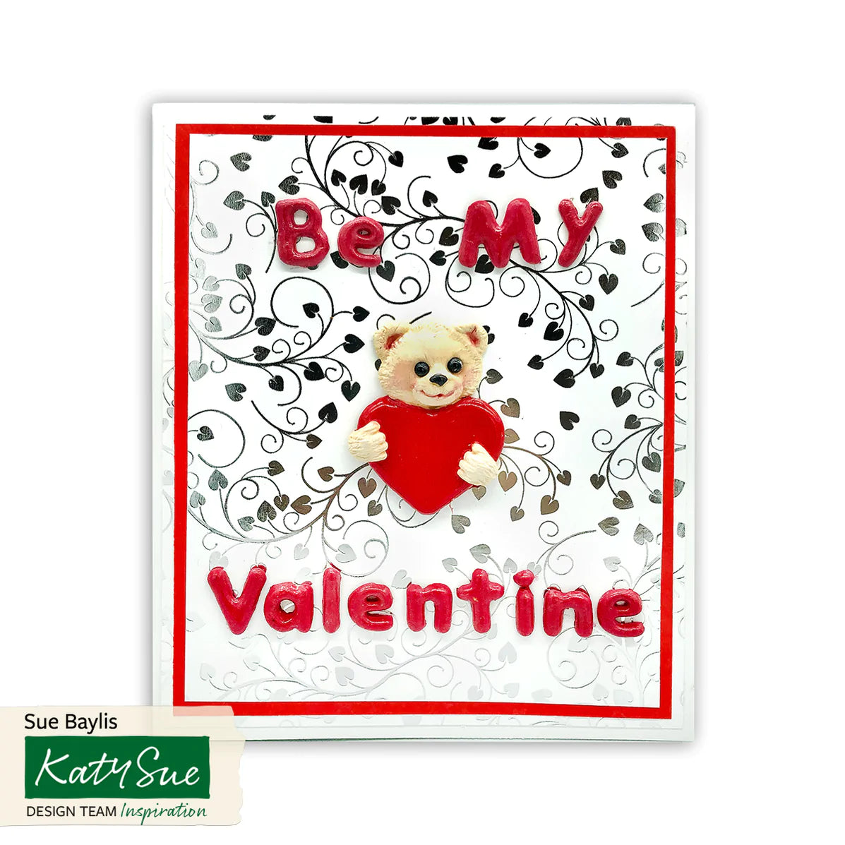 Teddy + Heart Silicone Mould