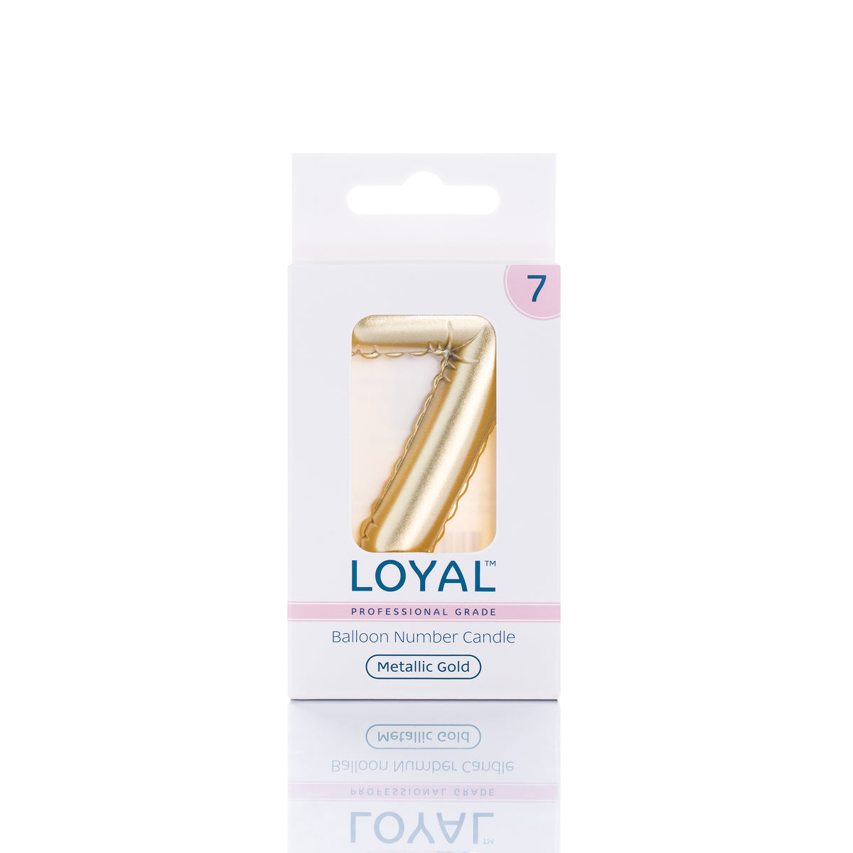 Number Candle Balloon Metallic Gold